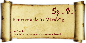 Szerencsés Virág névjegykártya